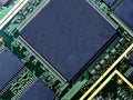 Closeup shot of computer memory chip Royalty Free Stock Photo