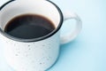 Closeup shot of a cup of black coffe Royalty Free Stock Photo
