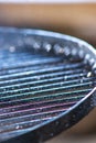 Closeup shot of an empty metal grill grate shining in daylight. Royalty Free Stock Photo