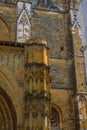 Closeup shot of the exterior of the beautiful Cathedral of Saint Mary of Bayonne