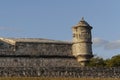 Closeup shot of the Fort of San Miguel in Campeche, Mexico