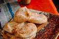 Closeup shot of fresh and appetizing bakery products