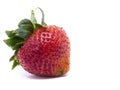 Closeup shot of fresh strawberries. Isolated on white background Royalty Free Stock Photo