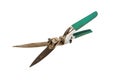 Closeup shot of garden shears isolated on white background Royalty Free Stock Photo