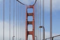 Closeup shot of Golden Gate Bridge Presidio in the USA during a daytime Royalty Free Stock Photo