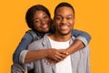 Closeup Shot Of Happy Romantic Young African American Couple Embracing And Smiling Royalty Free Stock Photo