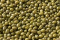 Closeup shot of a heap of mung beans