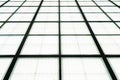 Closeup shot of illuminated glass floor