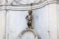 Closeup shot of Manneken Pis Statue in Brussels, Belgium Royalty Free Stock Photo