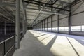 Closeup shot of the mezzanine floor in a warehouse