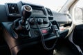 Closeup shot of modern car saloon interior Royalty Free Stock Photo