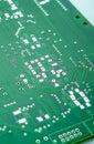 Closeup Shot of New Printed Circuit Board Prior to SMD and DIP C Royalty Free Stock Photo