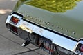 Closeup shot of an old Oldsmobile car in Downers Grove, United States Royalty Free Stock Photo