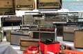 Closeup shot of old radios next to each other on a ship Royalty Free Stock Photo