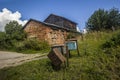 Closeup shot of an old residential area, houses, mailboxes in Rostov, Russia Royalty Free Stock Photo