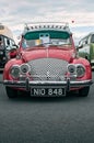 Closeup shot old timer vintage car volkswagen beetle at classic fest 2022, festival with old classic vintage cars Royalty Free Stock Photo