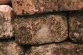 Closeup shot of old weathered stones
