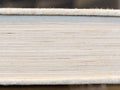 Closeup shot of the pages of a thick book Royalty Free Stock Photo