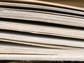 Closeup shot of the pages of a thick book Royalty Free Stock Photo