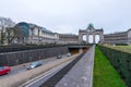 Closeup shot of Parc du Cinquantenaire in Brussels, Belgium Royalty Free Stock Photo