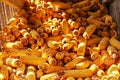 Closeup shot of a pile of corn