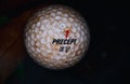 Closeup shot of a precept golf ball underwater Royalty Free Stock Photo