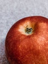 Closeup shot of a red apple with waterdrops Royalty Free Stock Photo