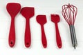 Closeup shot of red kitchen utensi Royalty Free Stock Photo