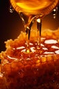 Honeyed Indulgence: A Closeup of Richness and Decadence Royalty Free Stock Photo