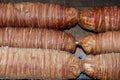 Closeup shot of roasting Turkish kokorech
