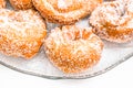 Closeup shot of rosquillas, typical Spanish donuts