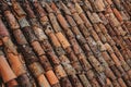 Closeup shot of a rustic roof for background texture or wallpaper