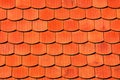 Closeup shot of a rusty rooftop with tiles