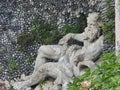 Closeup shot of sculpture in Isola Bella Island in Italy Royalty Free Stock Photo