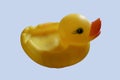 Closeup shot of a small rubber ducky Royalty Free Stock Photo