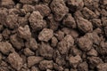 Closeup shot of Soil texture, cultivated dirt, earth, ground, br