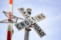 Railroad crossing sign Royalty Free Stock Photo