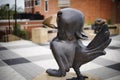 Closeup shot of a statue of bird in the University of Kansas, Natural History Museum in Lawrence