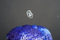 Closeup shot of stones in studio photographed with flash and macro lens