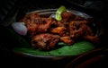 Closeup shot of tasty chicken Lollipops ,India Royalty Free Stock Photo