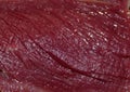 Closeup shot of the texture of a sectioned red muscle