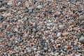 Closeup shot of tiny colorful stones on the ground Royalty Free Stock Photo