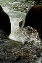 Closeup shot of water movement from a river Royalty Free Stock Photo