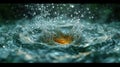 closeup shot of water splashing Royalty Free Stock Photo