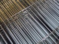 Closeup shot of welded mesh