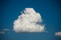 Closeup shot of white fluffy clouds on a blue sky - perfect for wallpaper Royalty Free Stock Photo