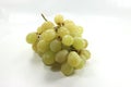Closeup shot of white muscat grapes isolated on a white background Royalty Free Stock Photo
