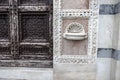 Closeup shot of a white stone shelf sculpture of the Santa Maria Della Spina church Pisa, Italy Royalty Free Stock Photo