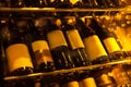 Closeup shot of wineshelf, vine. Royalty Free Stock Photo