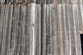 Closeup shot of a wooden wall of an old barn Royalty Free Stock Photo